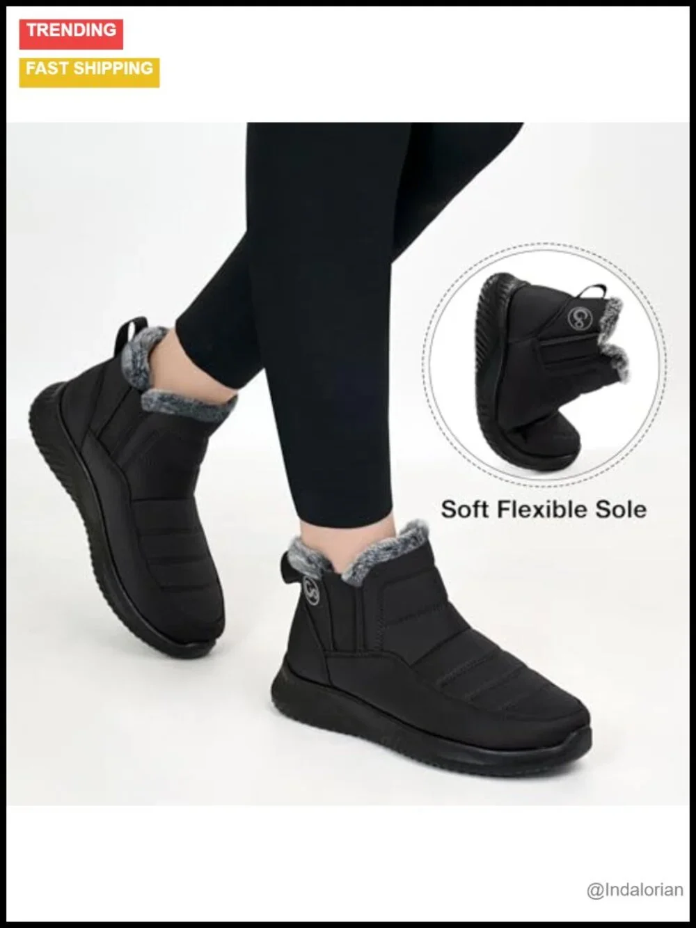 Womens Snow Boots Winter Shoes Fur Lined Waterproof Non-Slip Booties